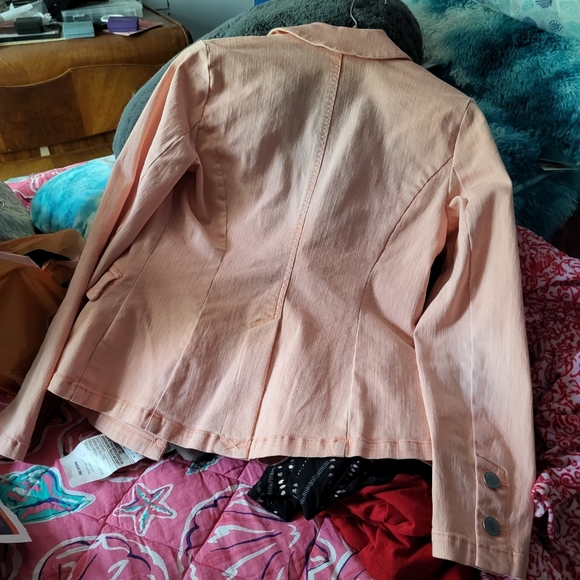 INC international concepts peach Blazer - Picture 2 of 3